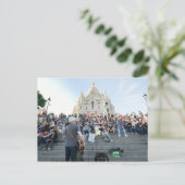 ミュージシャンアウトサイドサクレクールパリ ポストカード (スタンド正面)