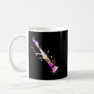 ミュージシャンアーティストミュージック先生ウォーター色Clarinet2 コーヒーマグカップ