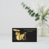 ミュージシャンエレガントドラム付きミュージカル名刺 名刺 (スタンド正面)