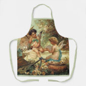 ミュージシャンエンジェルズバイハンスザッツカビクトリアンファインアート エプロン (正面)