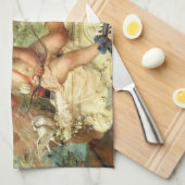 ミュージシャンエンジェルズバイハンスザッツカビクトリアンファインアート キッチンタオル (四つ折り)