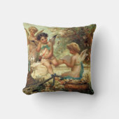 ミュージシャンエンジェルズバイハンスザッツカビクトリアンファインアート クッション (正面)