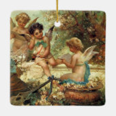 ミュージシャンエンジェルズバイハンスザッツカビクトリアンファインアート セラミックオーナメント (裏面)