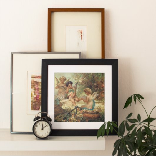 ミュージシャンエンジェルズバイハンスザッツカビクトリアンファインアート ポスター