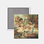 ミュージシャンエンジェルズバイハンスザッツカビクトリアンファインアート マグネット (正面/裏面)