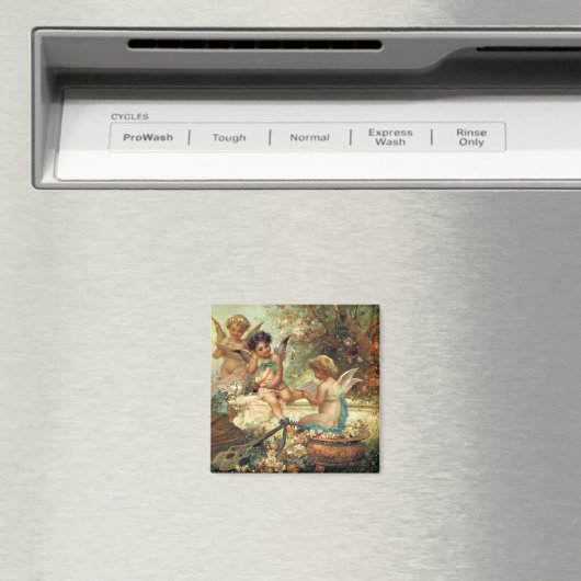 ミュージシャンエンジェルズバイハンスザッツカビクトリアンファインアート マグネット (インサイチュ (食洗機))