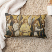 ミュージシャンエンジェルズバイメムリン離れグパネル ランバークッション (ブランケット)