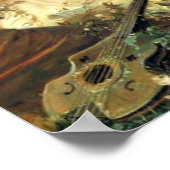 ミュージシャンエンジェルビクトリアンファインアート ポスター (角)