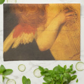 ミュージシャンエンジェル遊ズルテバイロッソフィオレンティーノ キッチンタオル (折り畳み)