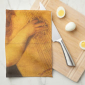 ミュージシャンエンジェル遊ズルテバイロッソフィオレンティーノ キッチンタオル (四つ折り)