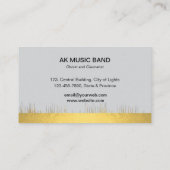 ミュージシャンオボリストプレイヤー音楽金ゴールドオボエ波 名刺 (裏面)