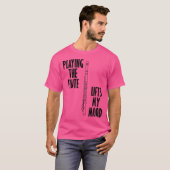 ミュージシャンオーケストラ音楽フルート奏者 Tシャツ (正面フル)