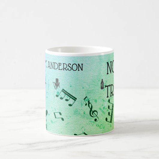ミュージシャンギタおもしろいー高音のジョークパーソナライズされたCof コーヒーマグカップ (中央)