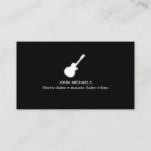 ミュージシャンギタリストの名刺 名刺 (裏面)