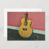 ミュージシャンギタリストへのギフト ポストカード (正面/裏面)