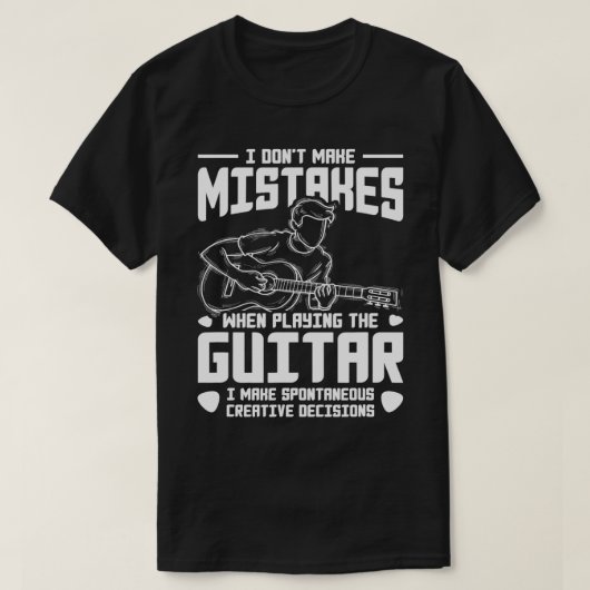 ミュージシャンギタリストギターギフトギター Tシャツ (デザイン正面)