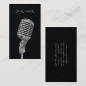 ミュージシャンギタリストシンガーバンドアーティストパブリシティCA コーリングカード (正面/裏面)