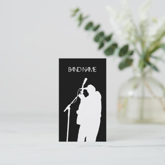 ミュージシャンギタリスト歌手バンドアーティスト広報 名刺 (スタンド正面)
