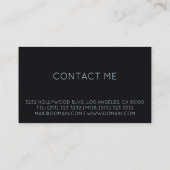 ミュージシャンギタープレーヤー 名刺 (裏面)