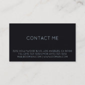 ミュージシャンギタープレーヤー 名刺 (裏面)