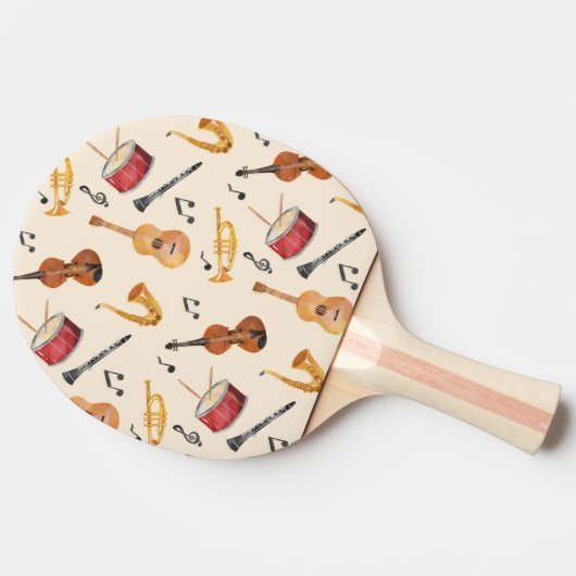 ミュージシャンギフトギタリストギフトミュージックテーブルテニス 卓球ラケット (横)