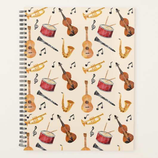 ミュージシャンギフト音楽先生オーガナイザ音楽テーマ プランナー手帳 (正面)