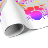 ミュージシャングラフィックギフトラップレインボーHAMbyWG ラッピングペーパー (ロールコーナー)