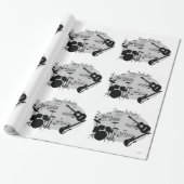 ミュージシャングラフィックギフトラップHAMbyWG ラッピングペーパー (アンロールド)