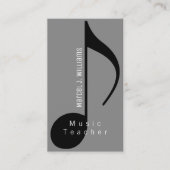 ミュージシャングレーの名刺とミュージカルメモ 名刺 (正面)