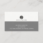 ミュージシャングレーの名刺（ギター付き） 名刺 (裏面)