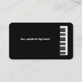 ミュージシャンコンポーザアレンジャー先生キーボード 名刺 (裏面)