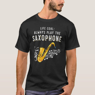 ミュージシャンサックス奏者サキソフォン奏者ジャズサキソポー Tシャツ