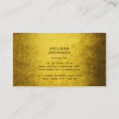 ミュージシャンシンガーコンポーネントのピアニストGrungyマスタード 名刺 (裏面)