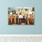 ミュージシャンスペインのムラル キャンバスプリント (インサイチュ (ウッドフロア))