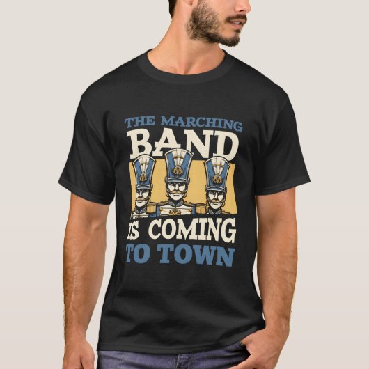 ミュージシャンタウン音楽マーチングバンド Tシャツ (正面)