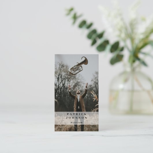 ミュージシャントゥバオーケストラ写真ソーシャルメディア 名刺 (スタンド正面)