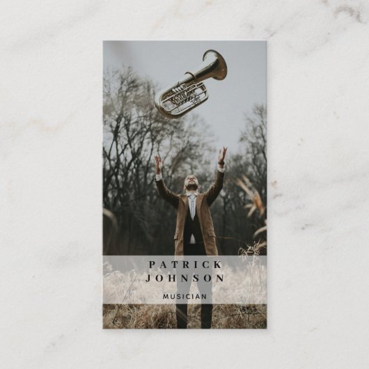 ミュージシャントゥバオーケストラ写真ソーシャルメディア 名刺 (正面)