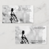 ミュージシャントランペット金属装飾 名刺 (正面/裏面)