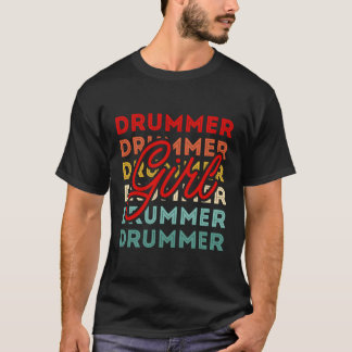 ミュージシャンドラム用ドラム Tシャツ