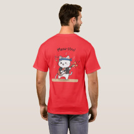 ミュージシャンネコ ギター女子 – かわいい音楽好き Tシャツ