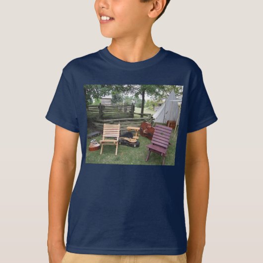 ミュージシャンバンドキャンプシャツ Tシャツ (正面)