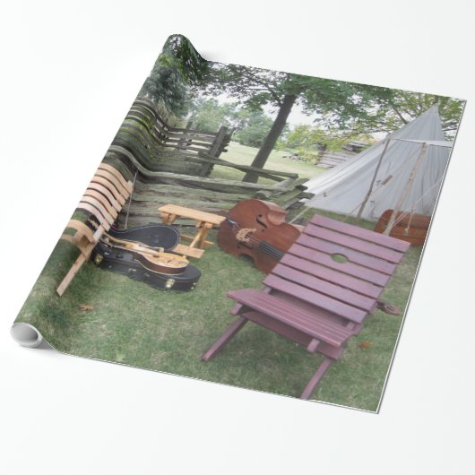 ミュージシャンバンドキャンプラッピング紙 ラッピングペーパー (アンロールド)