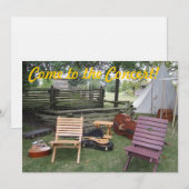 ミュージシャンバンド来キャンプ「コンサートへ!」 招待状 (正面/裏面)