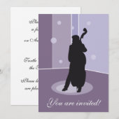 ミュージシャンパーソナライズされた招待状カスタマイズ-  招待状 (正面/裏面)