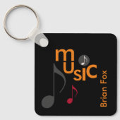 ミュージシャンパーソナライズされた キーホルダー (正面)