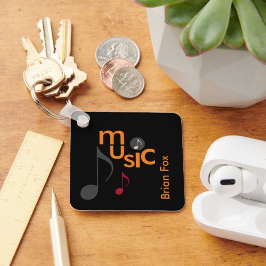 ミュージシャンパーソナライズされた キーホルダー (デスク)
