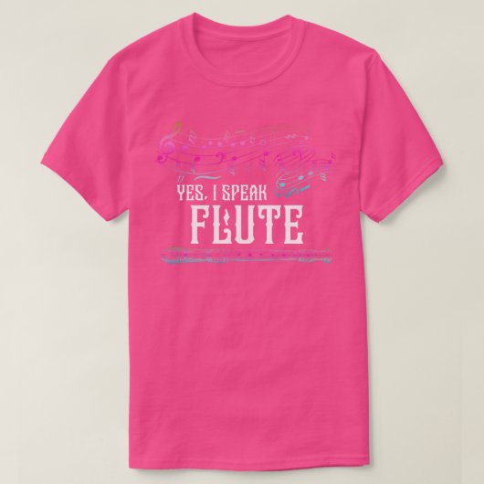 ミュージシャンフルート奏者 Tシャツ (デザイン正面)