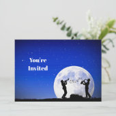 ミュージシャンブルーフルムーン誕生日 招待状 (スタンド正面)