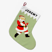 ミュージシャンホリデーギフト ラージクリスマスストッキング (正面 (吊り時))