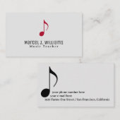 ミュージシャンミニマルプロフェッショナルカード 名刺 (正面/裏面)
